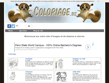 Tablet Screenshot of coloriage.biz